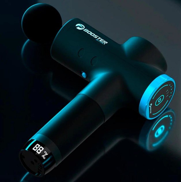 Массажный пистолет Booster M2-B 12V перкуссионный для мышц с технологией Smart-Hit